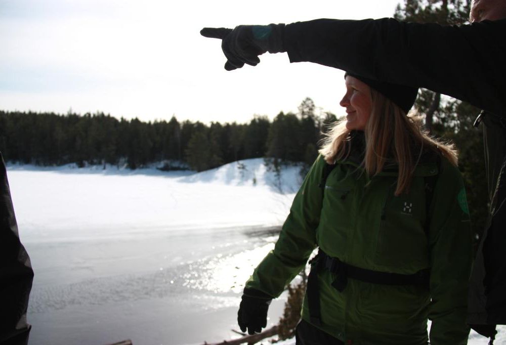 Martina Kiibus tycker själv mycket om landskapet kring Tyresö-Flaten.